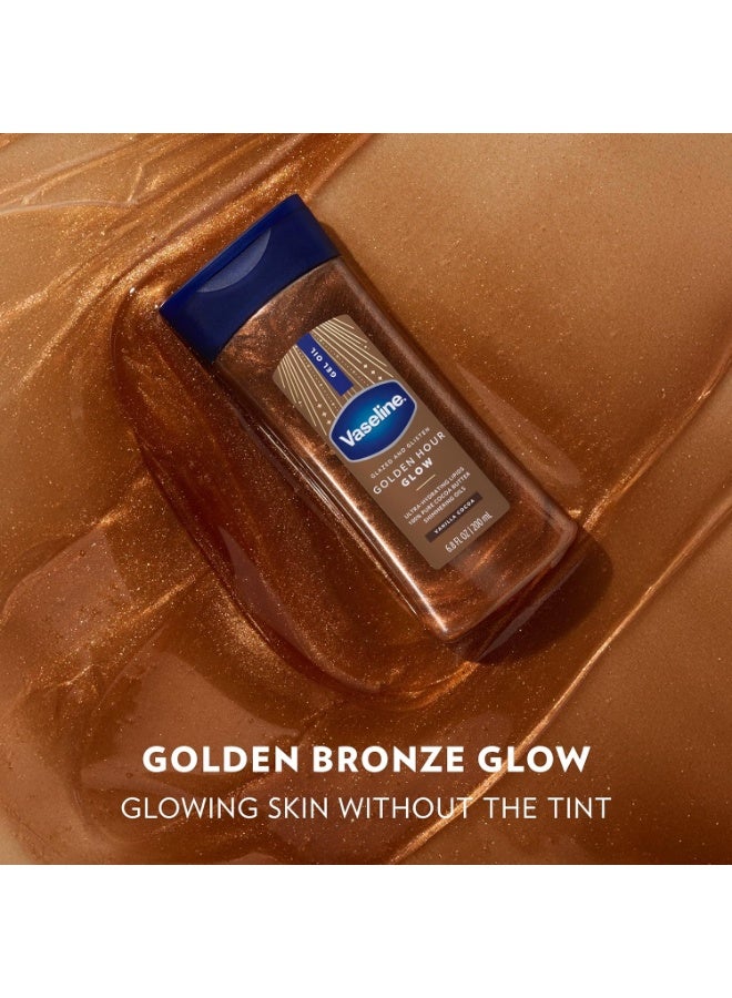 Vaseline Glazed and Glisten Golden Hour Body Glow Gel Oil 200ml - Image 3